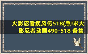 火影忍者疾风传518(急!求火影忍者动画490-518 各集名称)